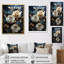 "Blue and White Roses Moonlight Grace III", reproduction d'art sur toile-611236661-699156430