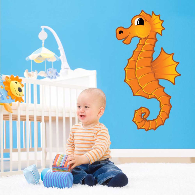 Adhésif décoratif hippocampe Winn, H 60 po x l 32 po