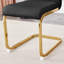 Ensemble de table de salle à manger Aurora Luxe 79 po en verre trempé avec chaises à dossier haut en simili cuir-515510-26949710