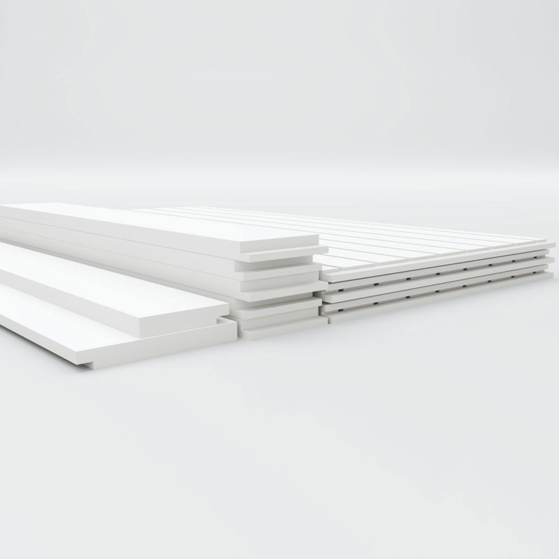 Ensemble de lambris en PVC, H 40 po x l 94,5 po x P 0,625 po