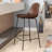 Joshveer Upholstered Counter Stool with Metal Frame-41460318