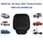 Ensemble de 2 housses de siège avant de voiture avec coussin en polyuréthane et poches de rangement pour voiture-122610530