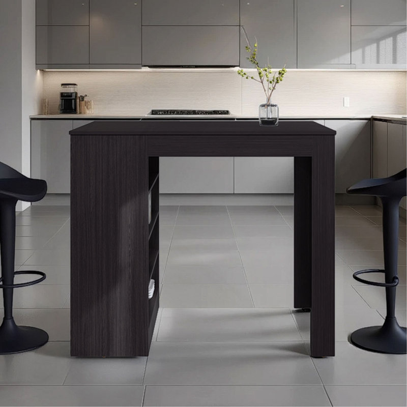 Table Norton, conception moderne, 4 tablettes ouvertes, idéale pour la cuisine