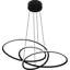 Luminaire suspendu ovale noir mat Ovard