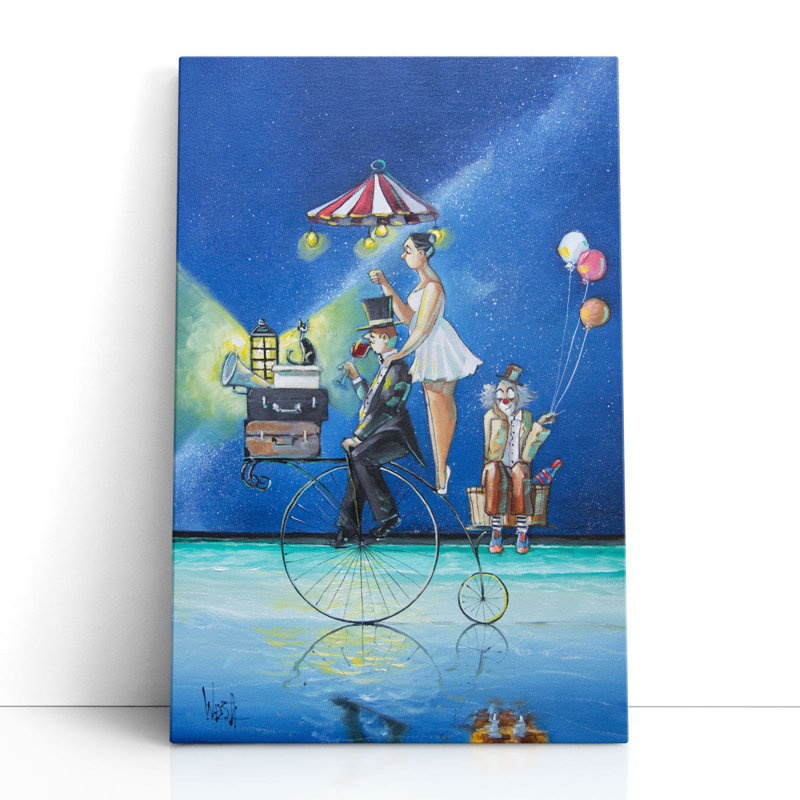 «The Circus Is Coming to Town», reproduction d'art sur toile, H 30 po x l 20 po