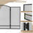 Azusena 3 Panel Iron Fireplace Screen