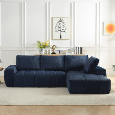 Canapé modulaire surdimensionné en L FAUX FUR