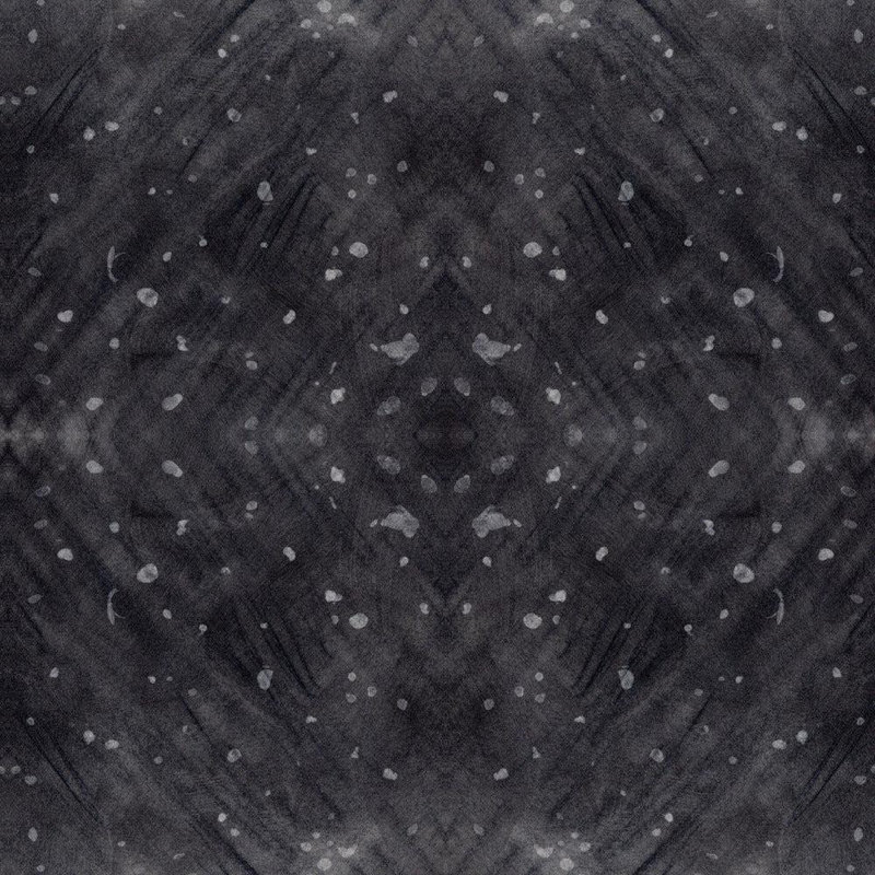 Rouleau de papier peint mat à carreaux célestes, Faux Grasscloth, Non collé, Noir