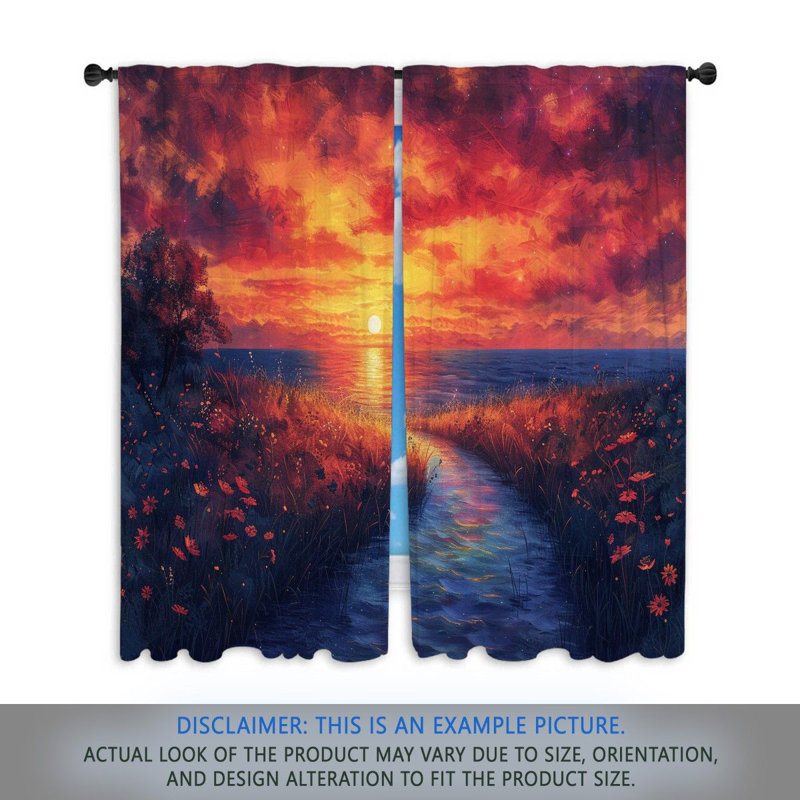 Paire de rideaux obscurcissant Aleeana, L 40 po x L 52 po