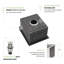 Évier en acier inoxydable encastré de 9 po de profondeur à cuve simple 13 po x 15 po, finition élégante acier 13 po x 15 po, bol, grattoir, aspect nickel brossé