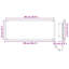 LED Bathroom Mirror Engineered Wood Washroom Wall Mirror Multi Colours-147042862