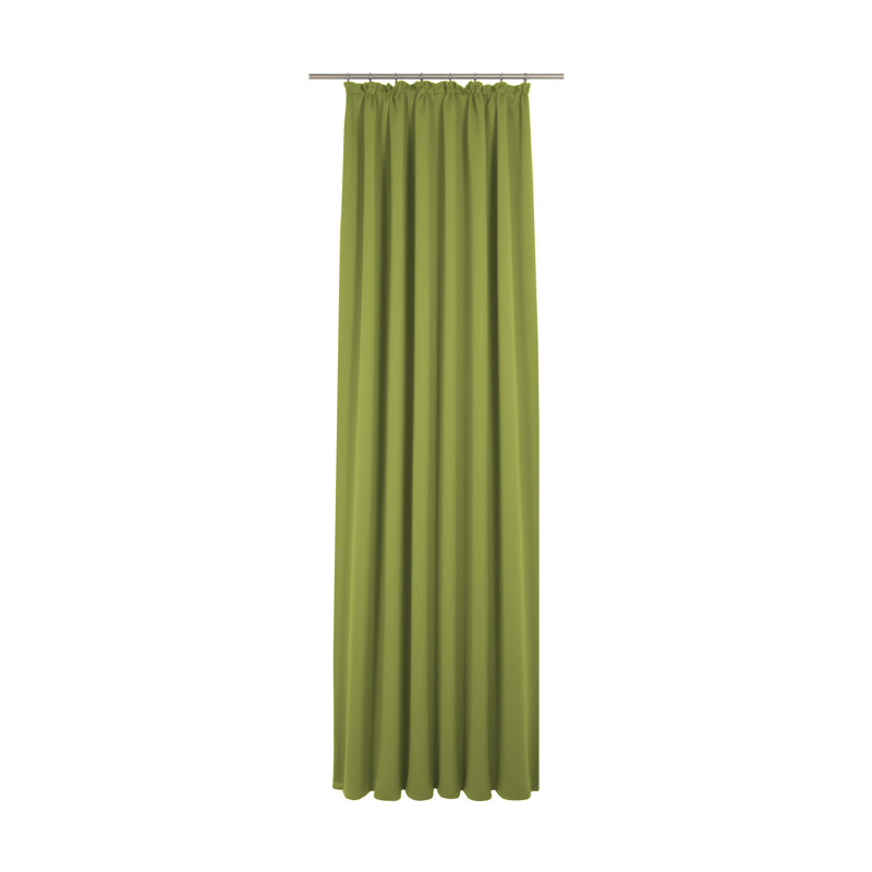 Marybel Room Darkening Single Curtain Panel, 132W x 225D cm, Green