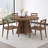 American style retro solid wood dining table
