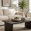 Bol décoratif rond en marbre côtelé à texture sculpturale - Bol moderne pour la décoration intérieure et le centre de table - 30 cm, couleur beige