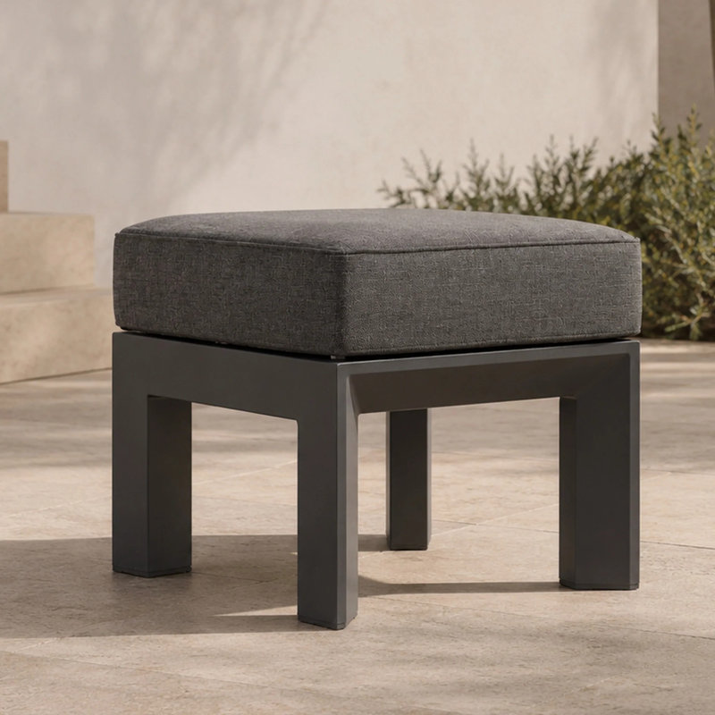 MIMO Modular Aluminium Ottoman with Cushion, 42" H x 45" W x 45" D