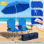 Chaise d'extérieur à double siège avec parasol-132933799