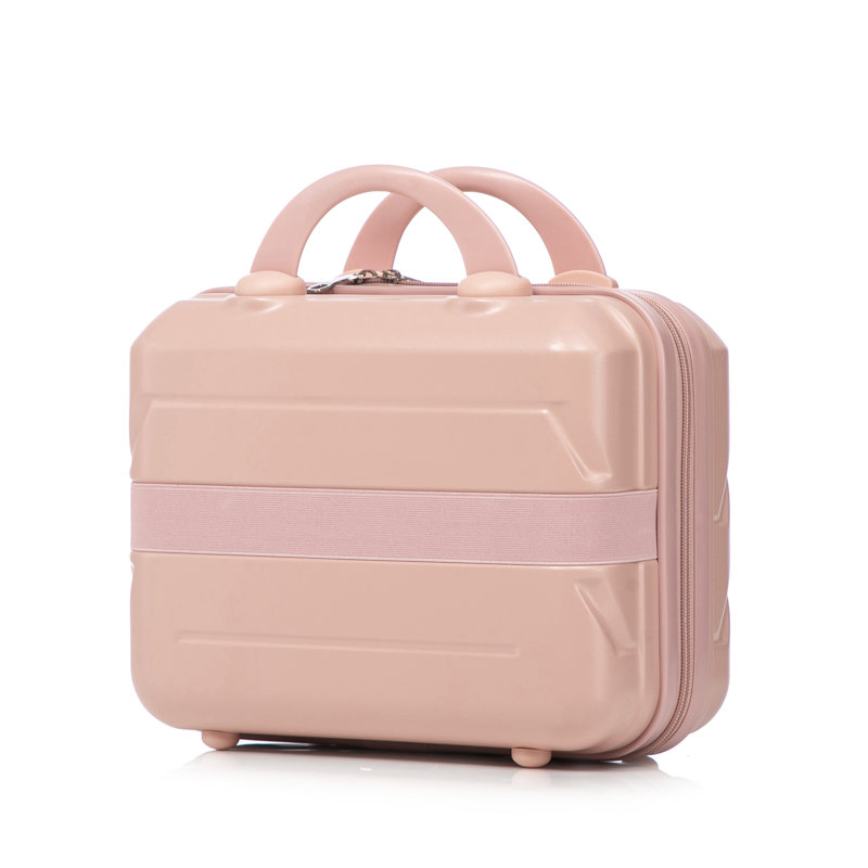 14 "/ 20" 2 pièces / ensemble dans un bagage à roulettes en ABS, avec serrure à combinaison, étui à cosmétiques 14 "