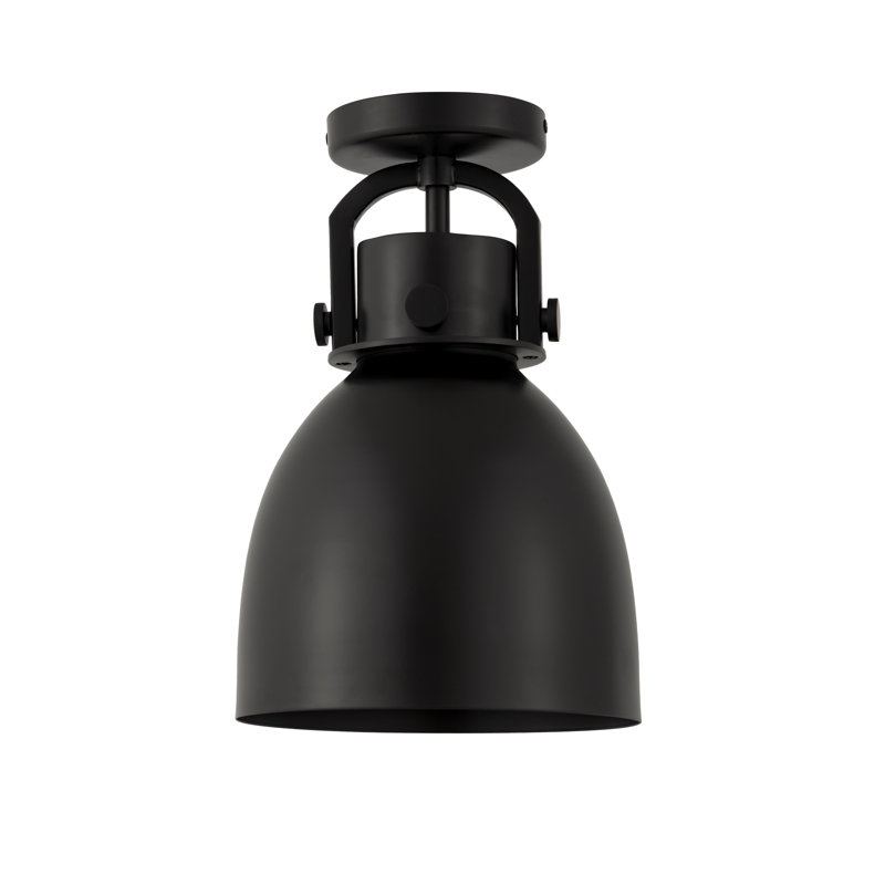 Plafonnier encastré 8 po Badillo Newton, Noir mat, Noir mat