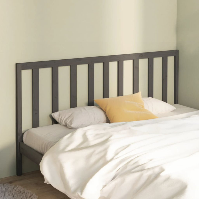 Mehl Solid Wood Headboard, 186 x 100 cm, Dark Grey