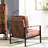Ramaz Faux Leather Armchair-1034074990