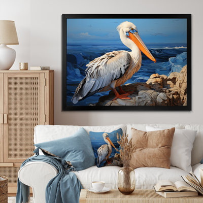 Grey Pelican Pelicans Perch - Animals Wall Decor