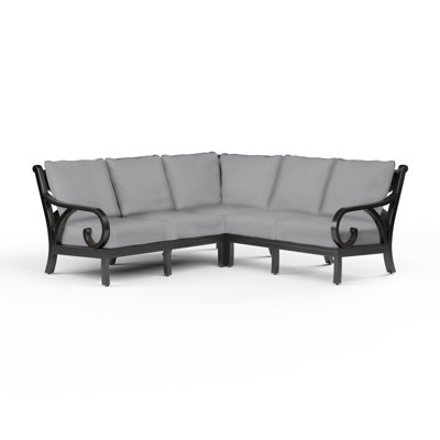 Monterey 55 " W L-Shaped Patio Sectional with Cushions