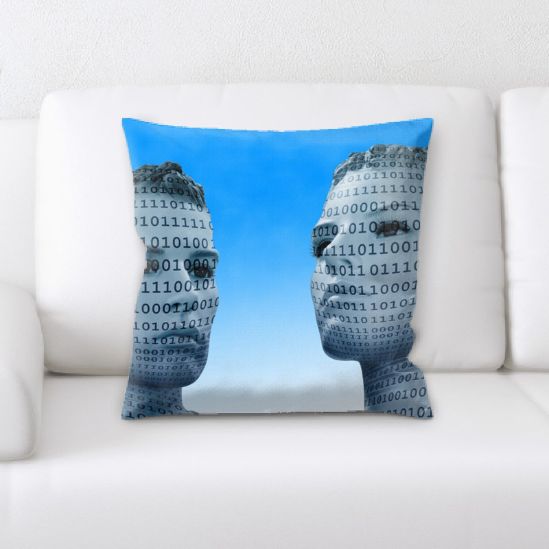 Coussin décoratif binaire
