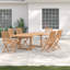 Woehler 6 - Person Teak Wood Patio Dining Set with Oval Table