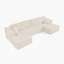 Canapé modulaire en forme de U, ensemble de canapé modulaire minimaliste-683404511