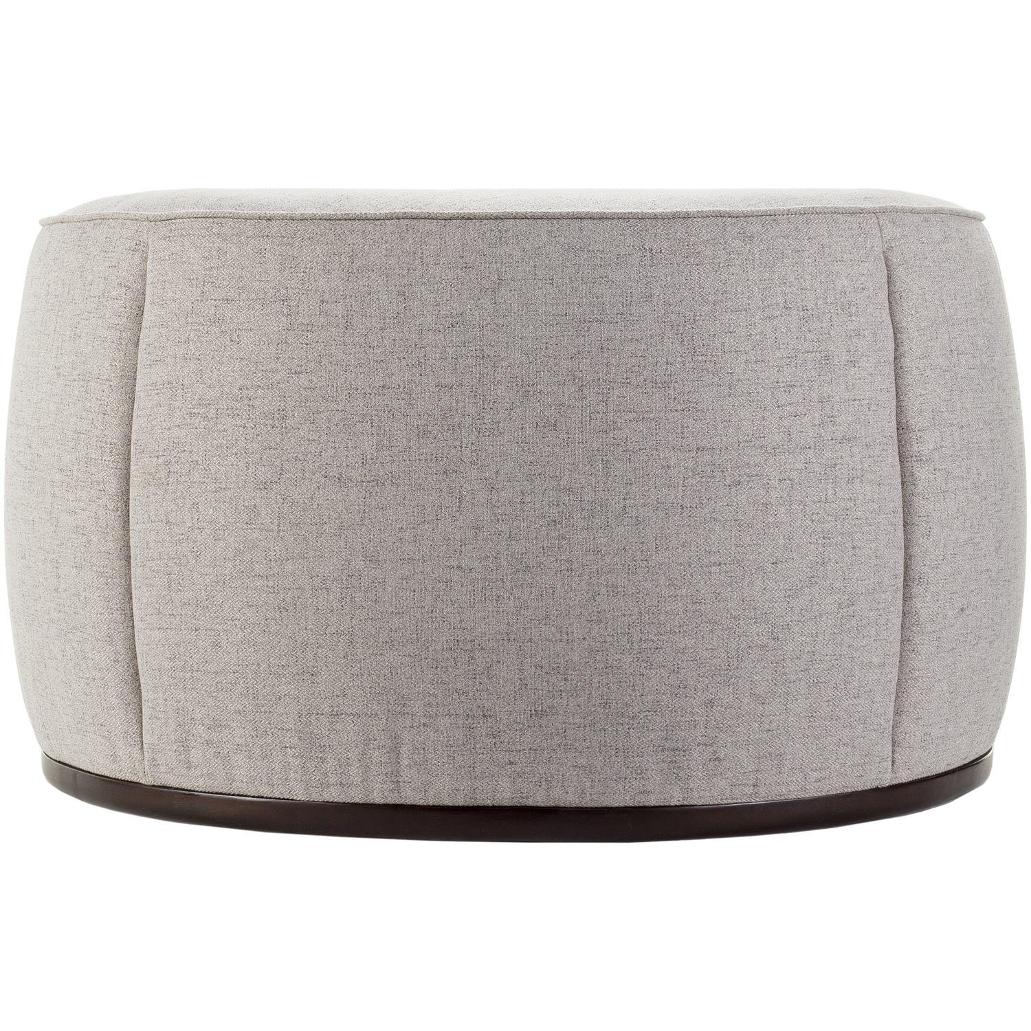 Alexandria 36" Ottoman, Beige Polyurethane/Polyester
