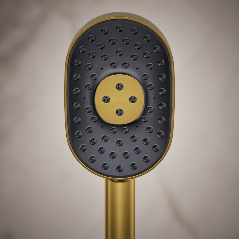 Douchette à main multifonctionnelle 1,75 GPM avec la technologie d'induction d'air Katalyst, Laiton brossé moderne éclatant