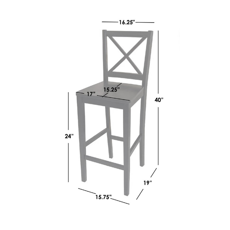 Tabouret de bar et de comptoir Aquila, Tabouret de comptoir (siège d'une hauteur de 24 p, Siège noir / cadre noir