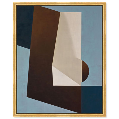Reproduction d'art abstraite sur toile de forme monumentale IV par Art Remedy, cadre doré, 30 x 36
