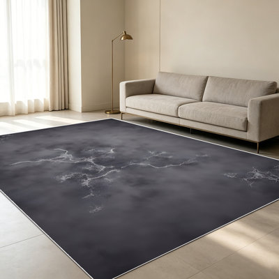 Tapis abstraits inspirés de la foudre de 1 pièce pour le salon, doux et confortables, adaptés à toutes les saisons, faciles à entretenir, tapis de sol intérieur lavable à la machine, ferme sous la table convenant à la chambre à coucher, à la salle à manger, au bureau, au balcon, au patio