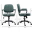 Chaise de bureau avec structure, revêtement en polyester, accoudoirs inclus, pivotant, hauteur réglable, roulettes