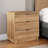 Modern Nightstand Bedside Table, Natural Oak Nightstand For Bedroom, End Table With 3 Drawers 26.5" W X 26.75" H X 16" D