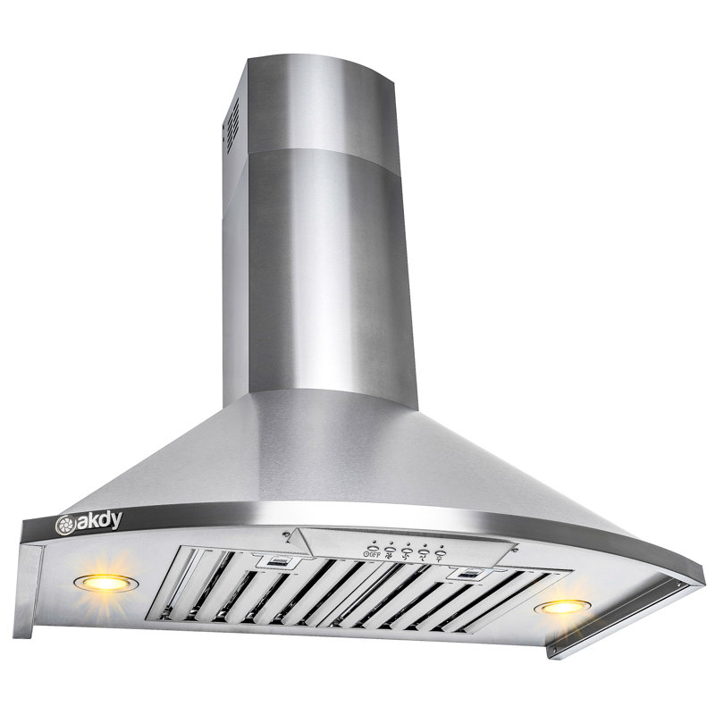 Capot de cuisinière mural convertible 30" 343 PCM pour montage mural, Acier inoxydable brossé
