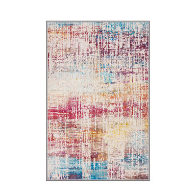 Stylish Hall Carpet 2.6 x 9.8 Feet - 100% Polyester, 0.04 in Pile Height | Antibacterial, Non-Slip PVC Felt Dot Underside | Machine Washable, 3D Digital Print | Perfect for Home Entryways & Living Spaces
