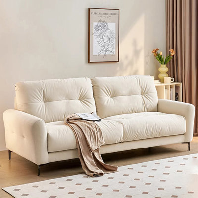 Creamy white Polyester Standard Modern sofa