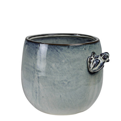 Frog Cachepot, Ceramic - 4”