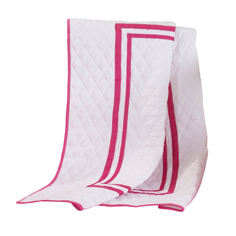 Courtepointe pour lit de bébé Ganimeta, Rose vif