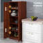 Pantry Cabinet With Adjustable Shelves, Doors-1679357987