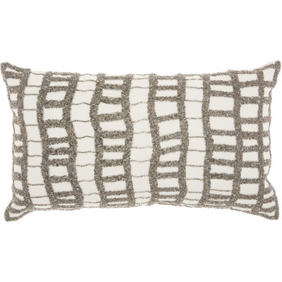 Sequined Cotton Throw Pillow