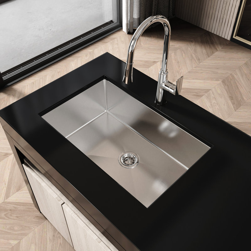 10" Deep Stainless Steel Undermount Sink With Hygiene Assurance - 30" X 19" Gray Nano Kitchen Installation 19, Silver