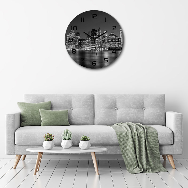 Jodh Glass Wall Clock