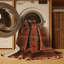Tapis art déco brun lavable à la machine-850637298