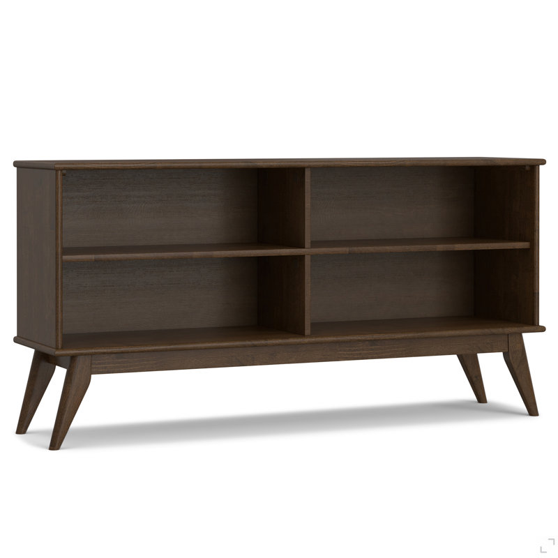 Bibliothèque basse Draper, Marron foncé