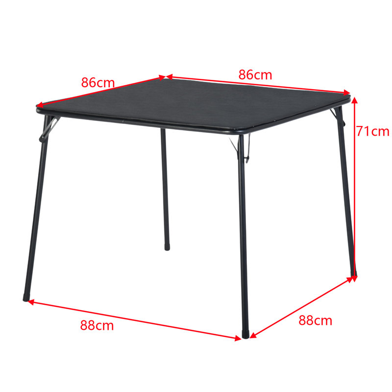 Ahtziry 88cm Square Folding Table