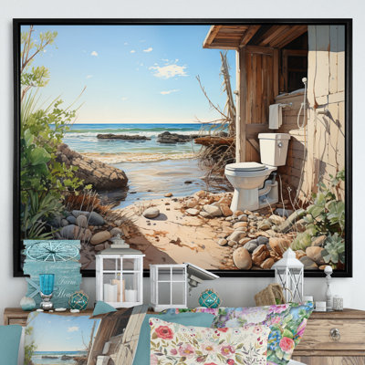 Toilettes de salle de bain Coastal Escape II - Bath & Laundry, impressions sur toile