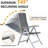 Aluminium Frame Outdoor Reclining Patio Chairs For Garden Camping Poolside
